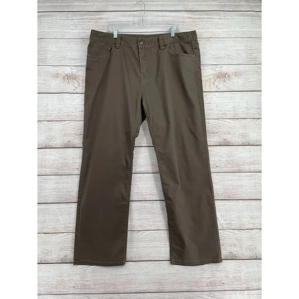 prAna Bridger Straight Slim Fit‎ Jeans Men's Size 38x30 Brown